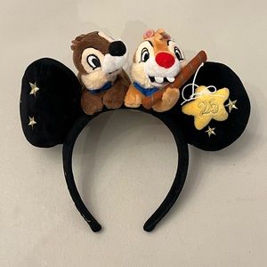 Disneyland Paris 25th - Chip N Dale Mickey Ears Disney Headband